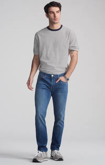 Mavi Jake Slim Leg In Mid Foggy Feather Blue In Medium Blue