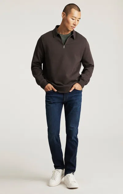 Mavi Jake Slim Leg In Midnight Brushed Feather Blue