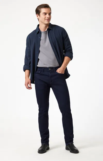 Mavi Jake Slim Leg In Rinse Supermove In Dark Blue