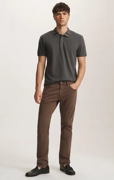 Mavi Jake Slim Leg In Seal Twill In Brown