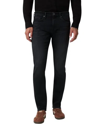 Mavi Jake Slim Leg Jeans In Deep Smoke In Black