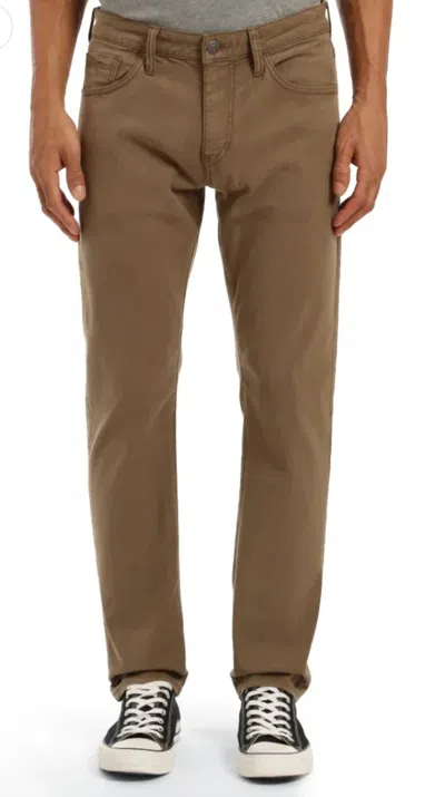 Mavi Jake Slim Leg Jeans In Moss Luxe Twill In Brown