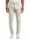 Mavi Jake Slim Leg Pants In Light Grey Linen In White