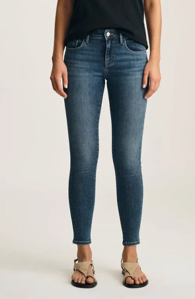 Mavi Jeans Adriana Mid Rise Skinny Jeans In Blue
