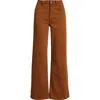 Mavi Jeans Alena High Waist Wide Leg Jeans In Brown