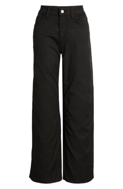 Mavi Jeans Alena High Waist Wide Leg Pants In Black Luxe Twill