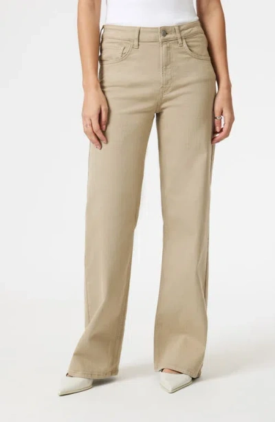 Mavi Jeans Alena High Waist Wide Leg Twill Pants In Neutral