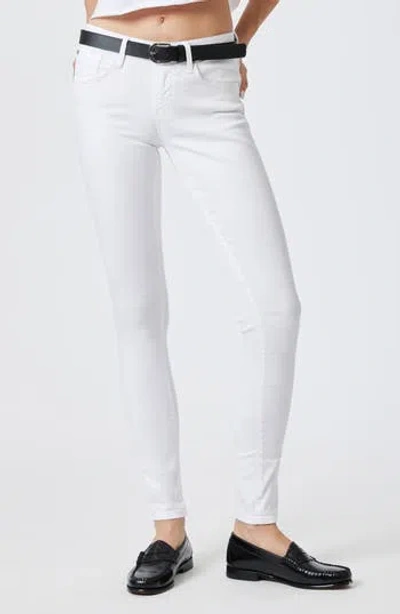 Mavi Jeans Alexa Skinny Jeans In White Feather Blue