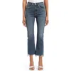 Mavi Jeans Anika High Waist Fray Hem Crop Flare Jeans
