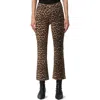 Mavi Jeans Anika Leopard Crop Flare Jeans