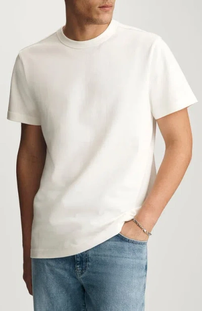 Mavi Jeans Antique White Cotton Crewneck T-shirt