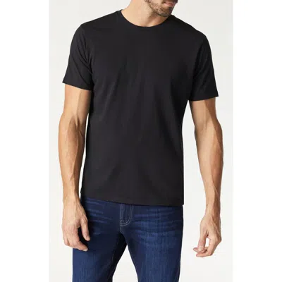 Mavi Jeans Basic Black Stretch Cotton Crewneck T-shirt