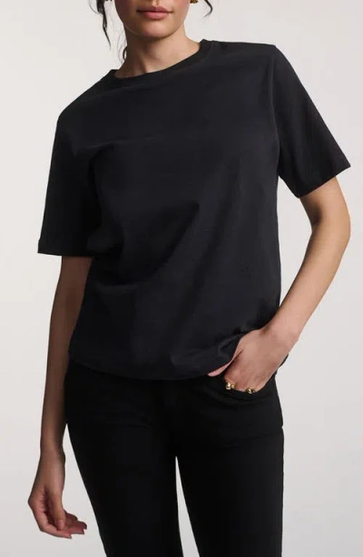 Mavi Jeans Basic Crewneck T-shirt In Black