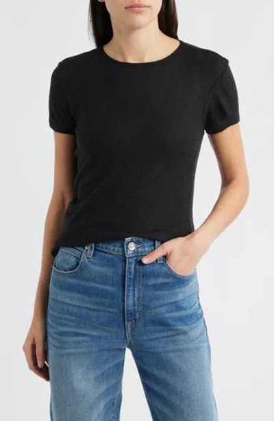Mavi Jeans Basic Wool Blend T-shirt In Black
