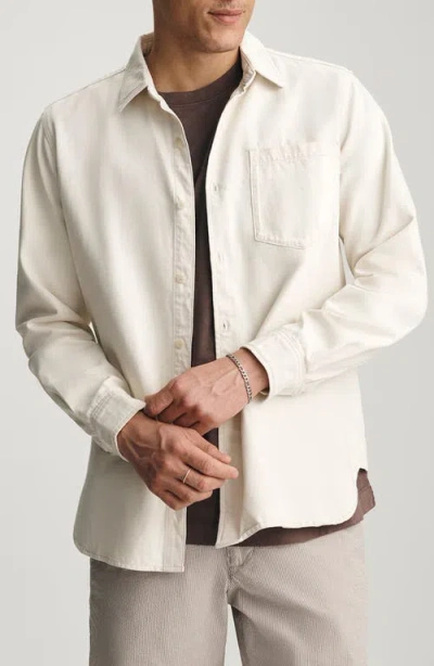 Mavi Jeans Bill Cotton & Linen Button-up Shirt In White