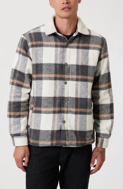 Mavi Jeans Check Insulated Shirt Jacket In Multi