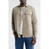 Mavi Jeans Cotton & Linen Button-up Shirt In Roasted Cashew