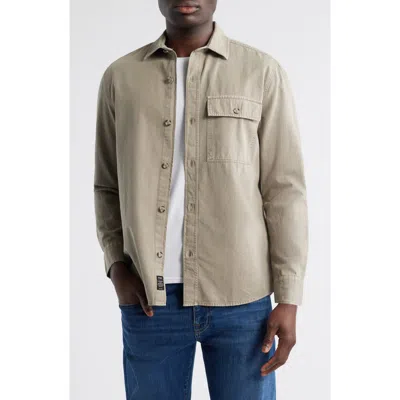 Mavi Jeans Cotton & Linen Button-up Shirt In Roasted Cashew