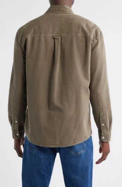 Mavi Jeans Cotton Blend Button-up Shirt In Bungee Cord