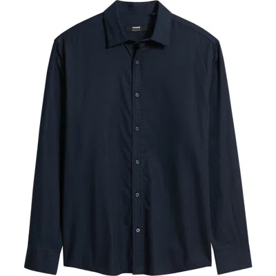 Mavi Jeans Cotton Blend Button-up Shirt In Blue