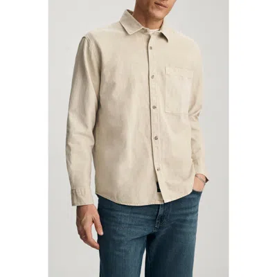 Mavi Jeans Cotton Blend Button-up Shirt In Neutral