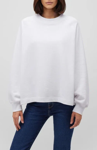 Mavi Jeans Cotton Blend Sweatshirt In White