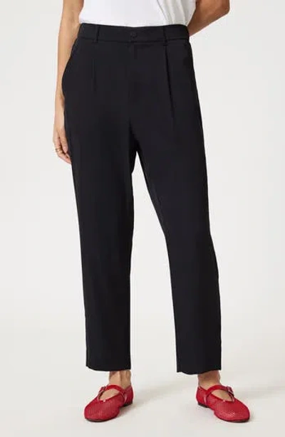 Mavi Jeans Crop Straight Leg Pants In Black