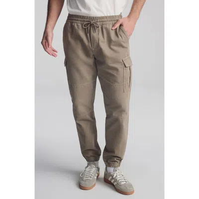 Mavi Jeans Drawstring Cotton Cargo Joggers In Brown