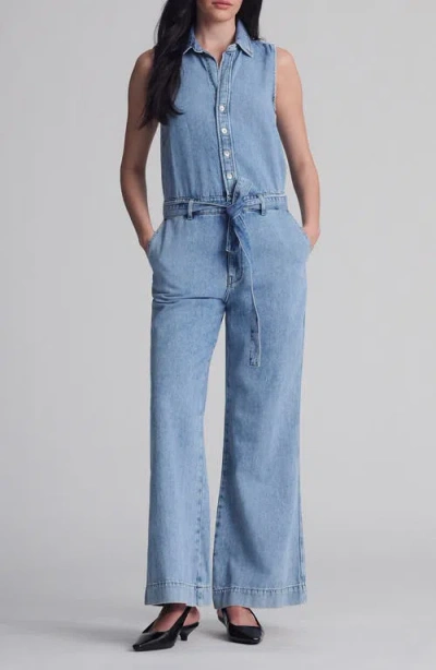 Mavi Jeans Elara Sleeveless Denim Jumpsuit In Blue