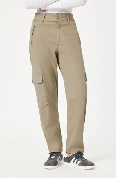 Mavi Jeans Elise Chinchilla Luxe Twill Cargo Pants In Chincilla Luxe Twill