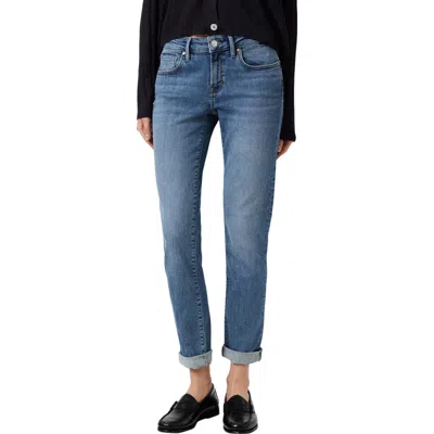 Mavi Jeans Emma Slim Boyfriend Jeans In Mid Shaded Flex Blue