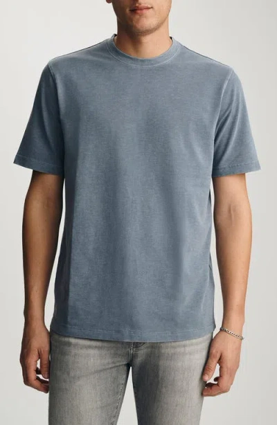 Mavi Jeans Faded Blue Slub Cotton Blend T-shirt In Gray