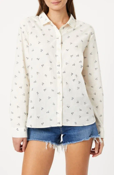 Mavi Jeans Floral Cotton Button-up Shirt In Simple Flower Print