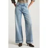 Mavi Jeans Florida Cuffed Wide Leg Jeans In Blue