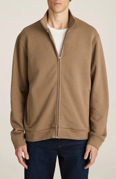 Mavi Jeans Full Zip Sweatshirt In Brown