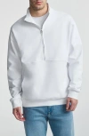Mavi Jeans Half Zip Sweatshirt In White