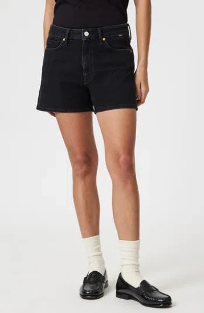 Mavi Jeans Heidi High Waist Denim Shorts In Gray