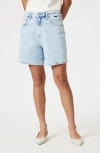 Mavi Jeans Heidi High Waist Relaxed Denim Shorts In Bleached