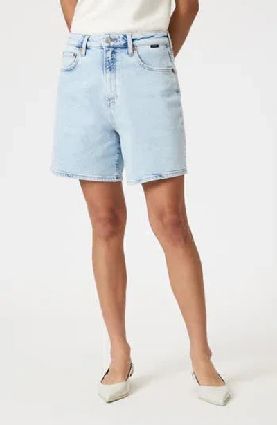 Mavi Jeans Heidi High Waist Relaxed Denim Shorts In Blue