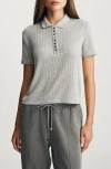 Mavi Jeans Jersey Polo Sweater In Gray