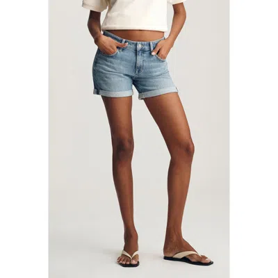Mavi Jeans Julia Cuffed Denim Shorts In Blue
