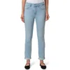 Mavi Jeans Kathleen High Waist Cuffed Slim Straight Leg Jeans In Light Blue Flex Blue