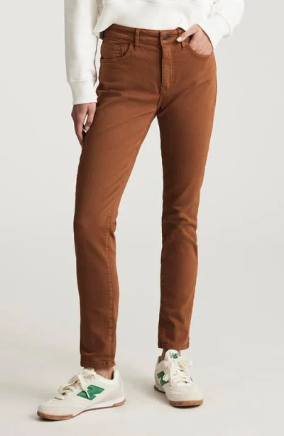 Mavi Jeans Kathleen Mid Rise Slim Boyfriend Jeans In Brown