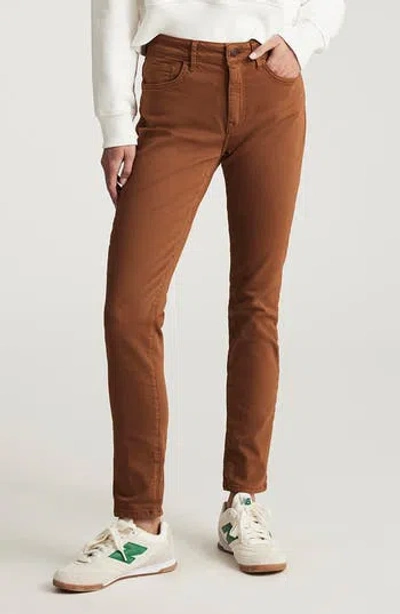 Mavi Jeans Kathleen Mid Rise Slim Boyfriend Jeans In Camel Flex Blue