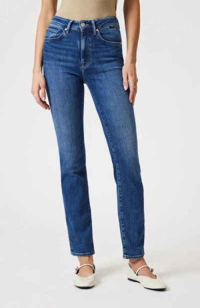 Mavi Jeans Kendra High Waist Straight Leg Jeans In Blue