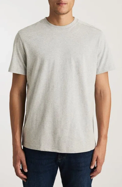 Mavi Jeans Light Grey Mélange Cotton Crewneck T-shirt In Gray