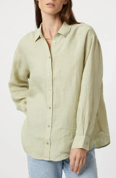 Mavi Jeans Linen Button-up Shirt In Lint