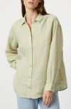 Mavi Jeans Linen Button-up Shirt In Lint