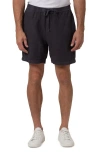 Mavi Jeans Linen Drawstring Shorts In Periscope