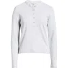 Mavi Jeans Long Sleeve Stretch Cotton Henley In Gray
